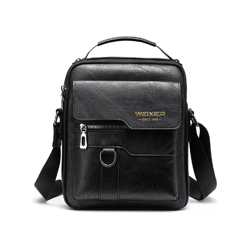 Bolsa Crossbody Couro Weixier + [LEVE GRÁTIS] EBook 10 Coisas que Faz um Homem Elegante
